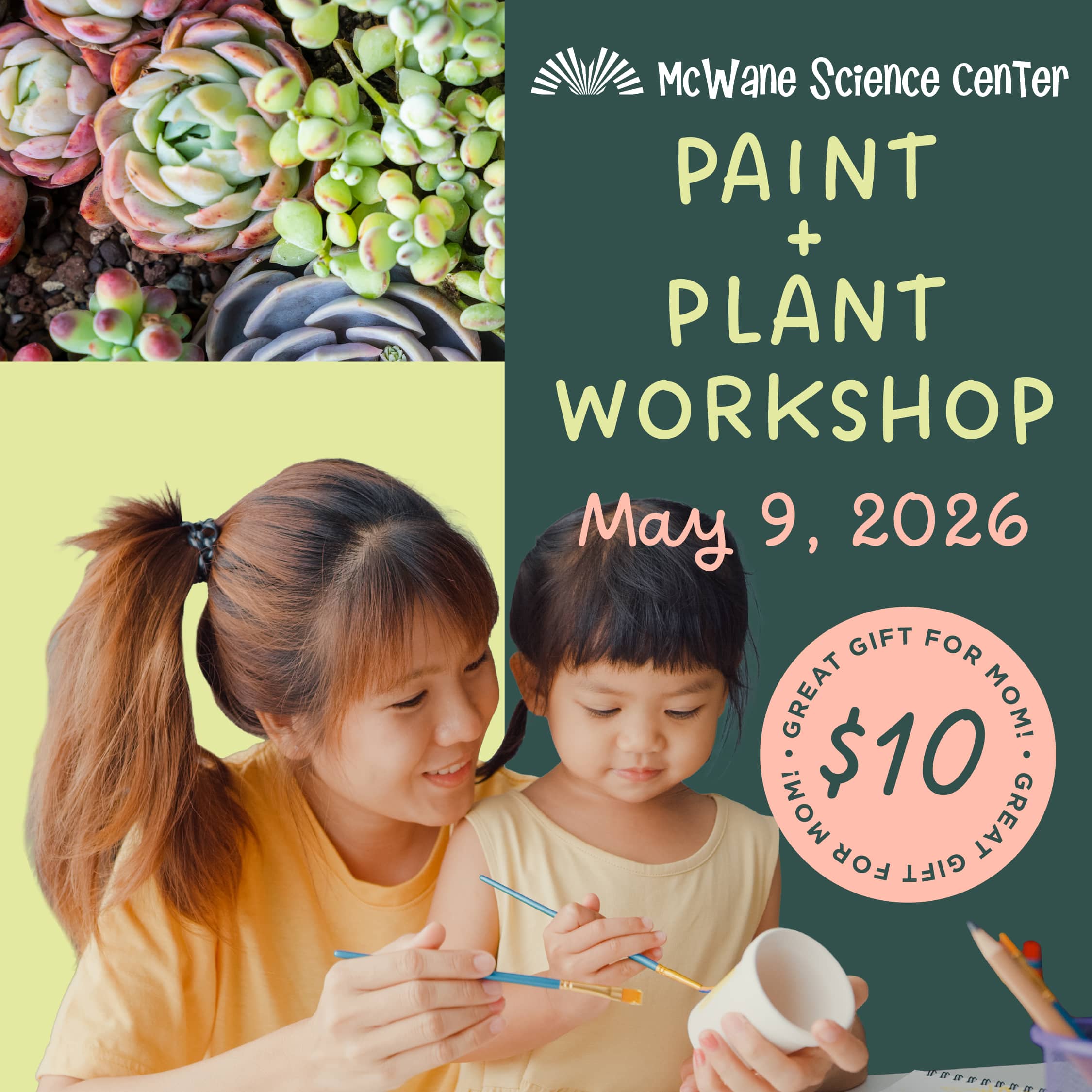 Paint + Plant Workshop - May 9, 2026